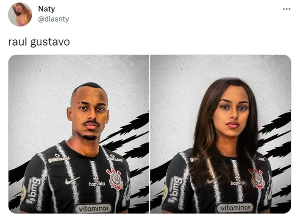 Jogadores do Corinthians se fossem mulheres