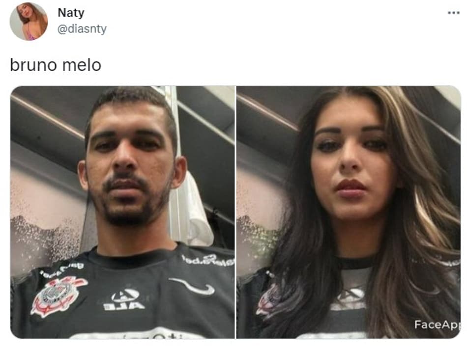 Jogadores do Corinthians se fossem mulheres