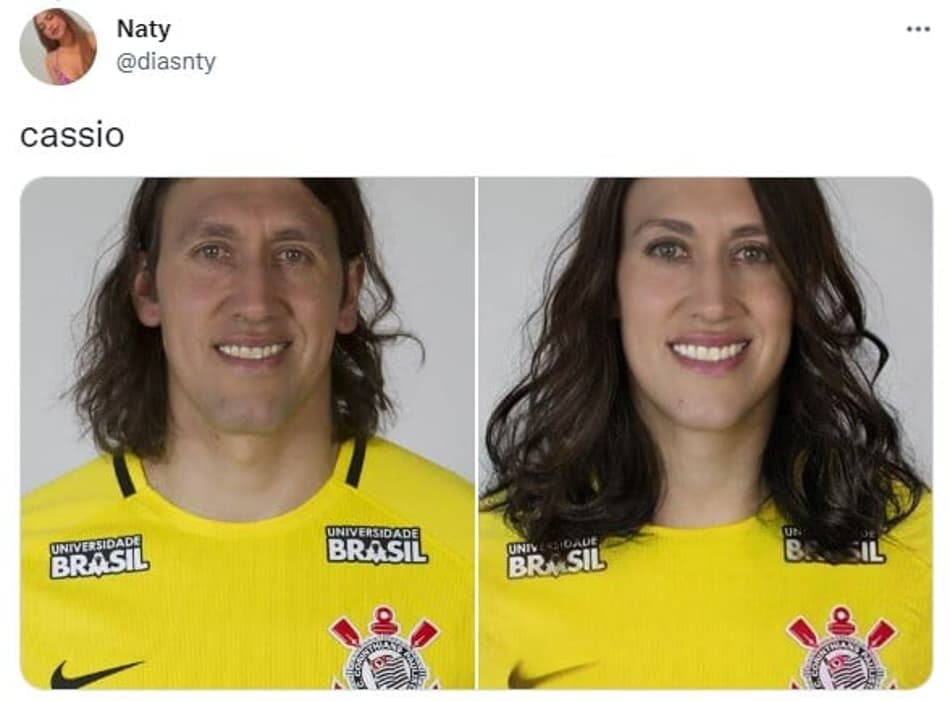 Jogadores do Corinthians se fossem mulheres