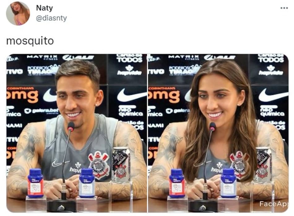 Jogadores do Corinthians se fossem mulheres