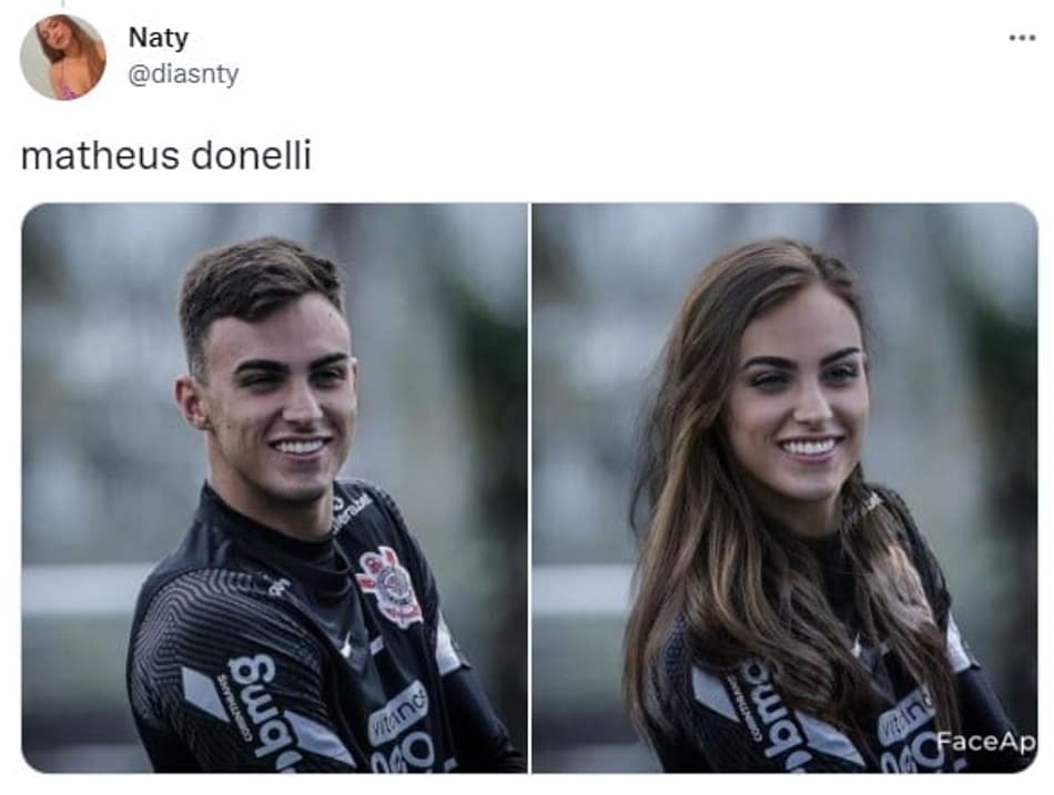 Jogadores do Corinthians se fossem mulheres