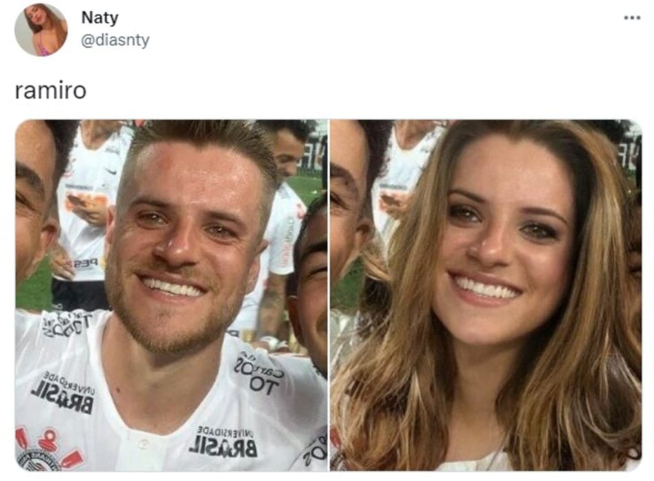 Jogadores do Corinthians se fossem mulheres