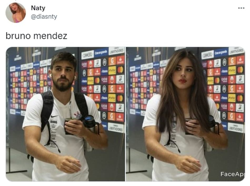 Jogadores do Corinthians se fossem mulheres