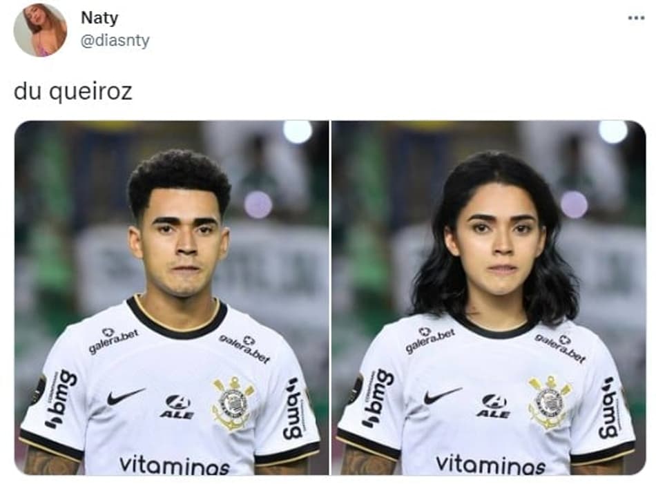 Jogadores do Corinthians se fossem mulheres