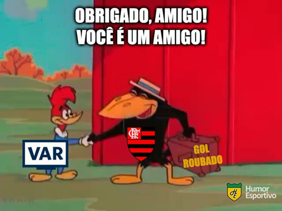 VARmengo? Rivais fazem memes após gol polêmico do Flamengo contra o Goiás