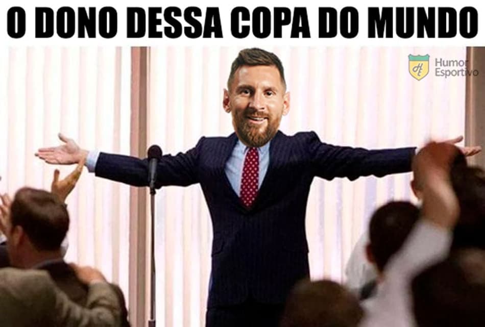 Memes com Argentina e Messi campeões do Mundo