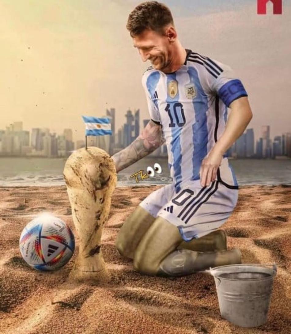 Memes com Argentina e Messi campeões do Mundo