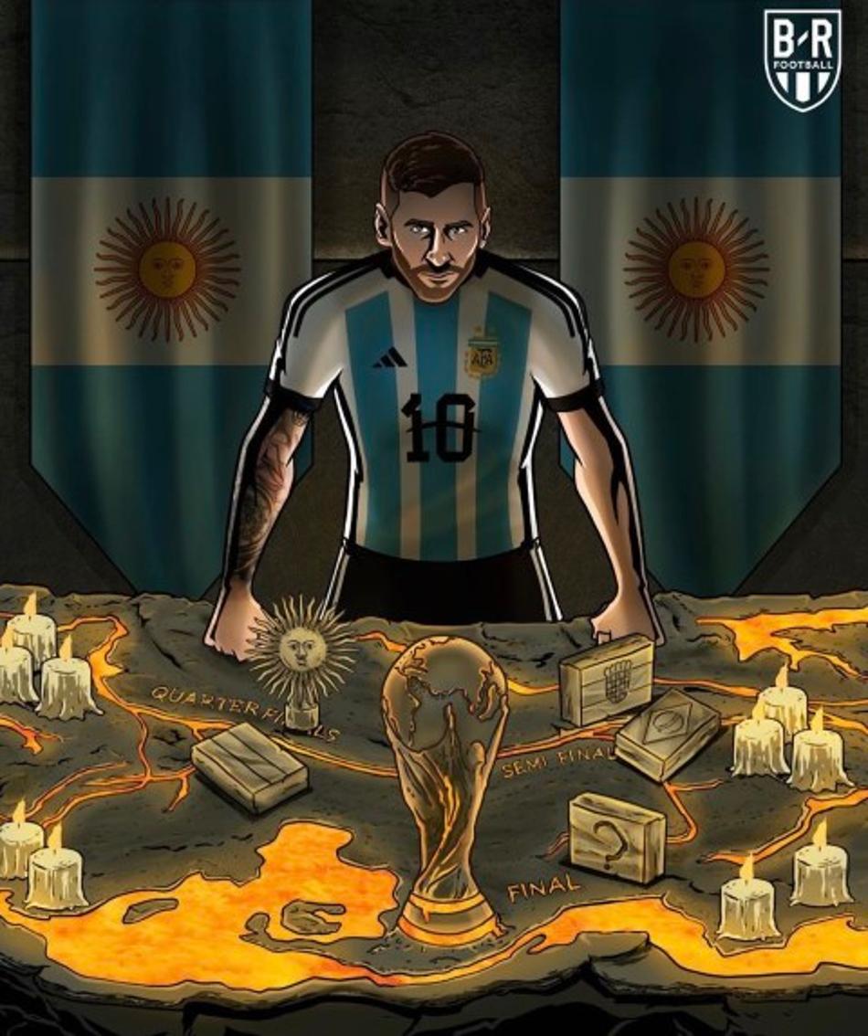 Memes com Argentina e Messi campeões do Mundo