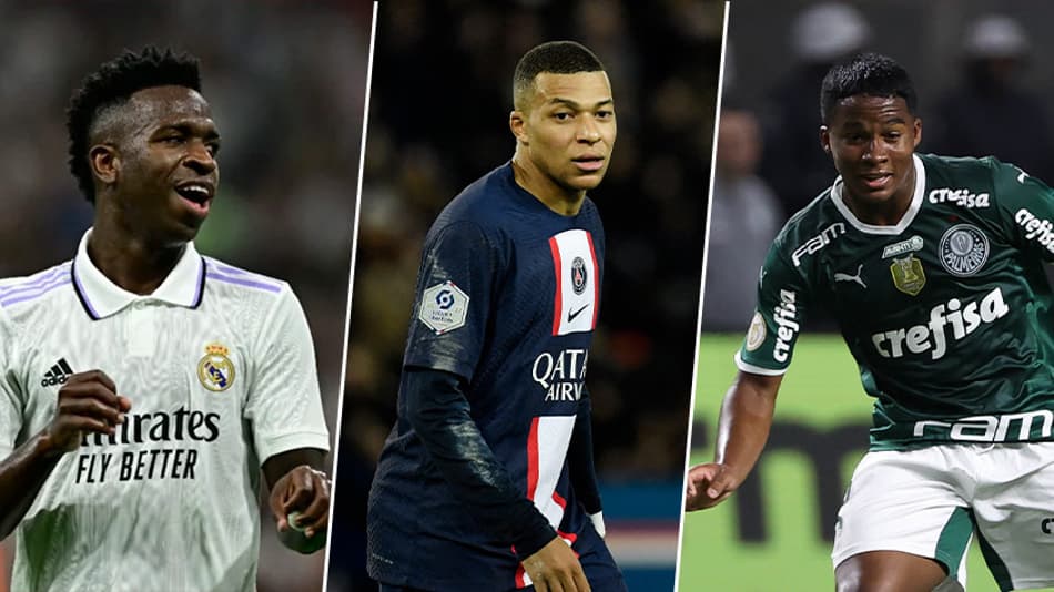 Endrick, Mbappé, Vini Jr… veja os jogadores sub-20 mais caros de todos os tempos