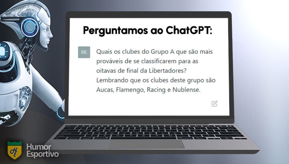 ChatGPT aponta quais são os prováveis classificados em cada grupo da Libertadores. Confira!