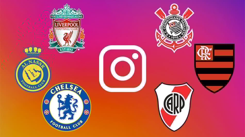 Levantamento mostra os 20 times do mundo que mais receberam interações no Instagram em março