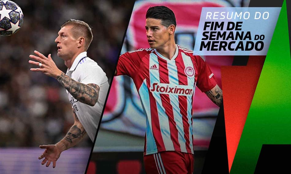 James Rodríguez no radar de gigante carioca, Toni Kroos define seu futuro… O Fim de Semana do Mercado!