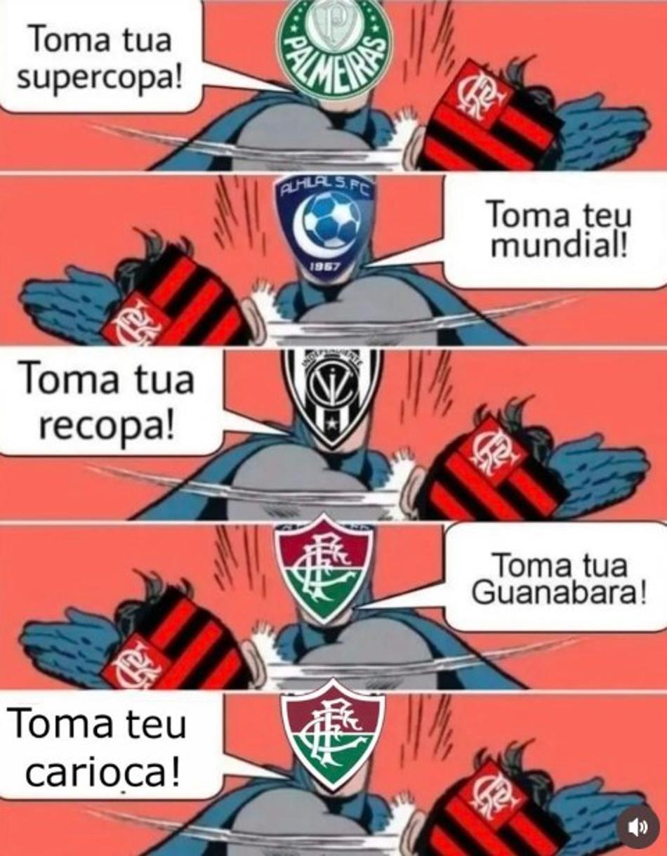 É chocolate! Os memes da goleada do Fluminense sobre o Flamengo