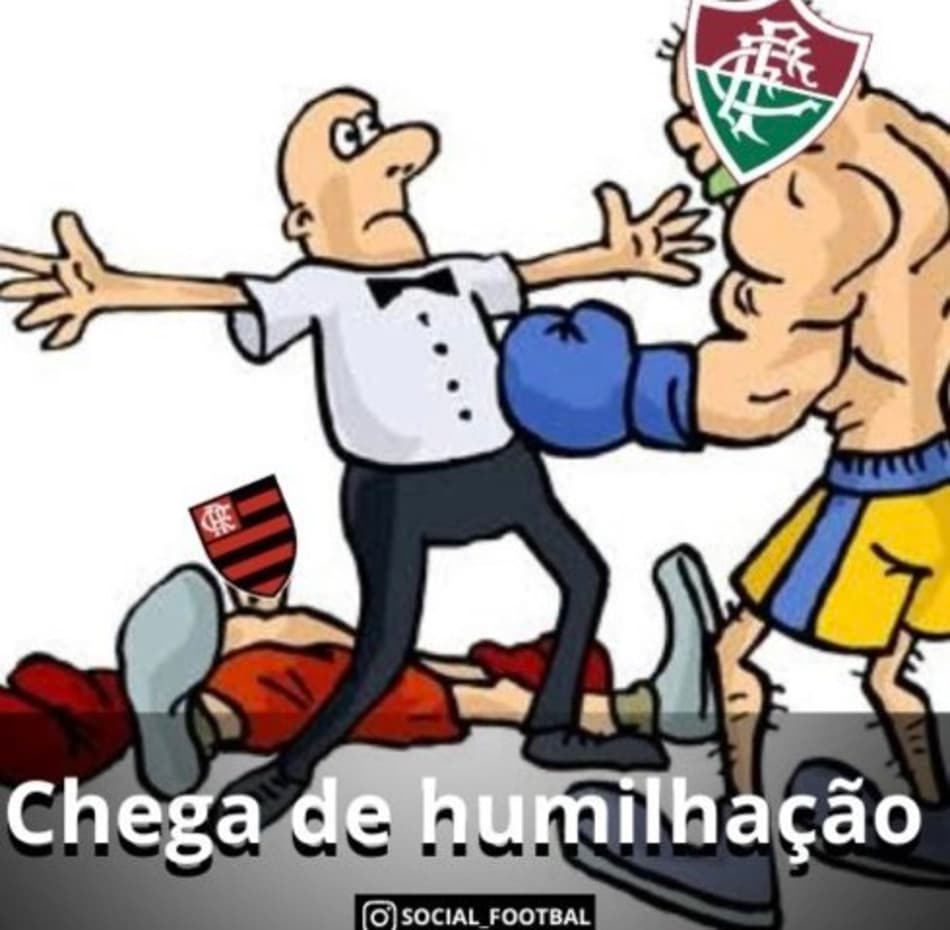 É chocolate! Os memes da goleada do Fluminense sobre o Flamengo