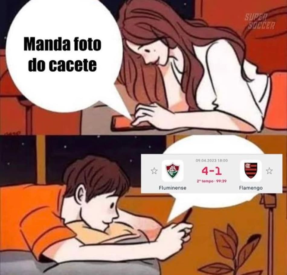 É chocolate! Os memes da goleada do Fluminense sobre o Flamengo
