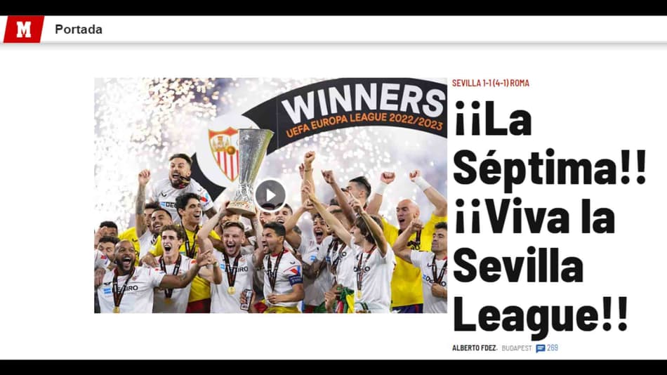 Repercussão internacional - final da Europa League