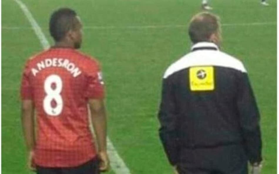 Anderson - Manchester United / camisa com erro