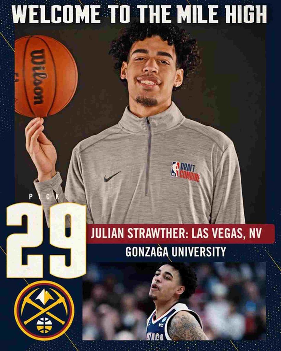 Julian Strawther (PUR) - Denver Nuggets - Draft