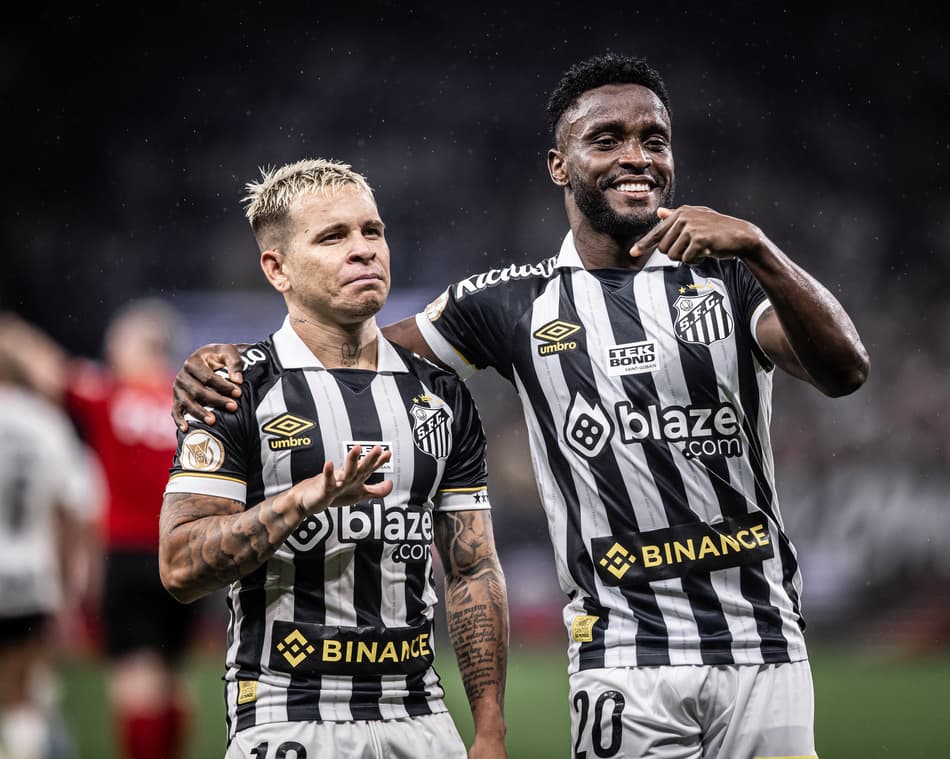 Soteldo e Mendoza - Corinthians x Santos