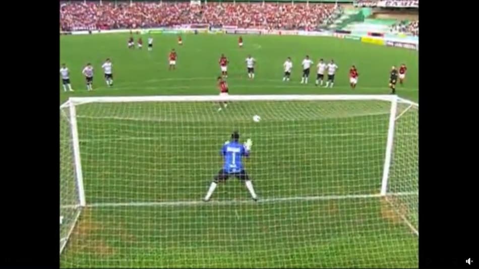 Corinthians 0x1 Flamengo - pênalti Felipe - 2009