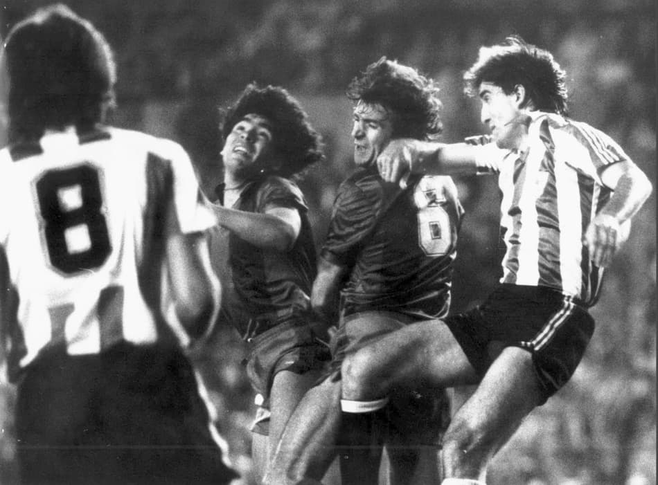 Maradona em Athletic Bilbao x Barcelona (1984)