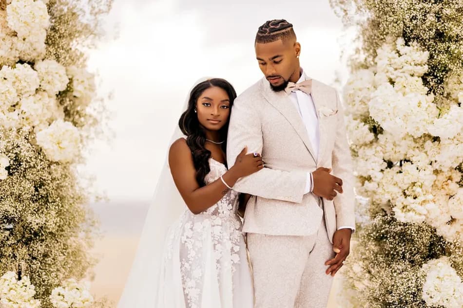 Jonathan Owens e Simone Biles