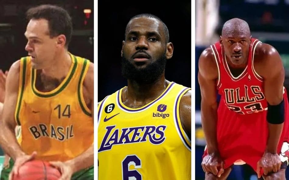 Oscar Schmidt, LeBron James e Michael Jordan