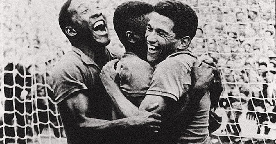 djalma santos, pelé e garrincha