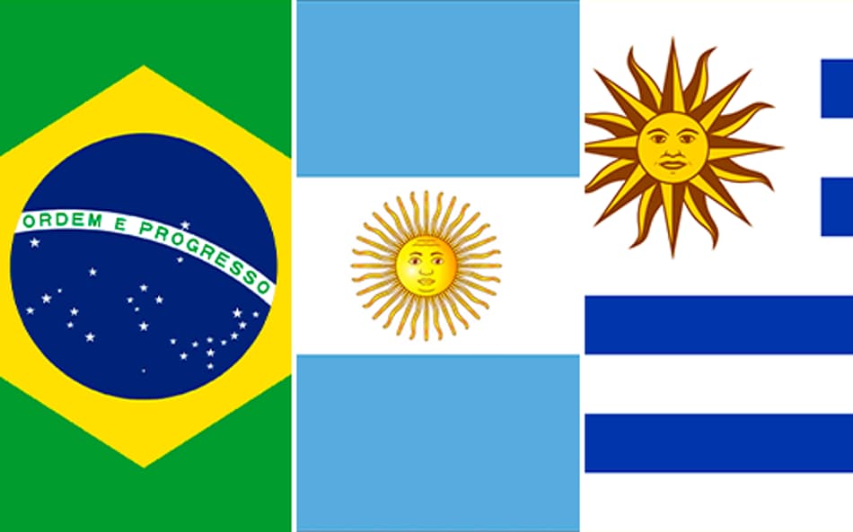 Capa galeria Copa América, BRASIL, ARGENTINA E URUGUAI