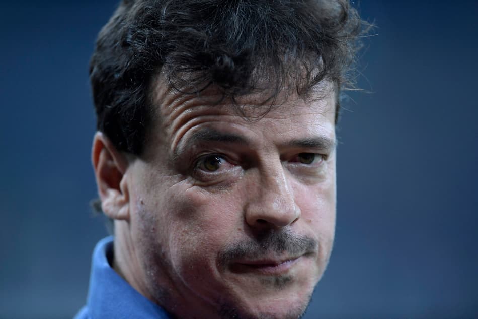 Técnico Fernando Diniz em Cruzeiro x Libertad. (foto: DOUGLAS MAGNO / AFP)