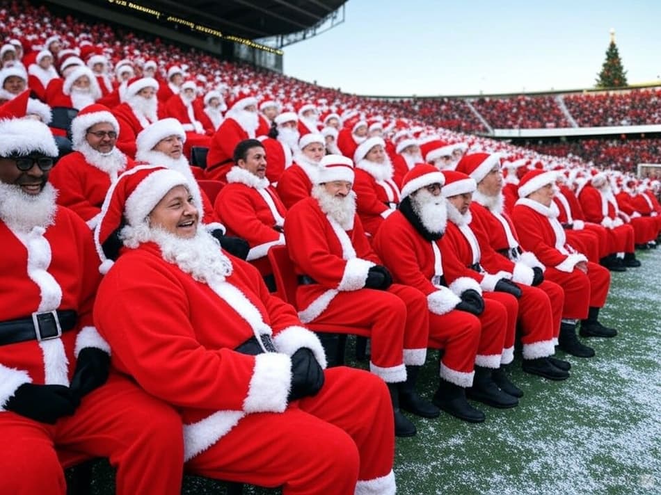 Se o Papai Noel torcesse para o seu time, como ele seria?