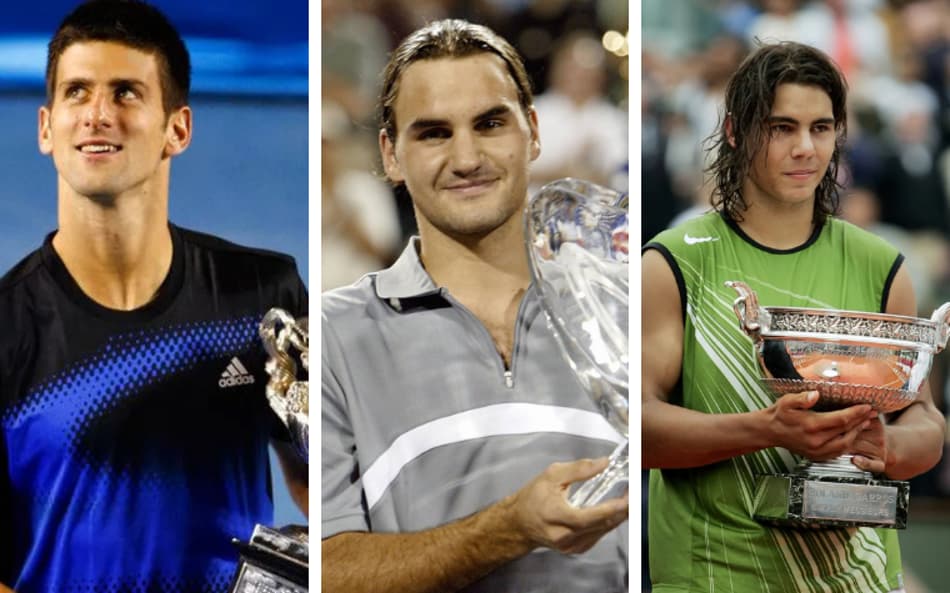 Como estavam Federer, Nadal e Djokovic na idade de João Fonseca? Confira