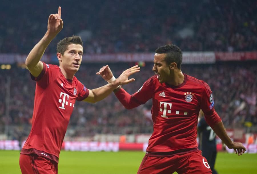 Na chave F, o Bayern de Munique é o líder, mas tem os mesmos 6 pontos do segundo colocado Olympiacos (AFP PHOTO / GUENTER SCHIFFMANN)
