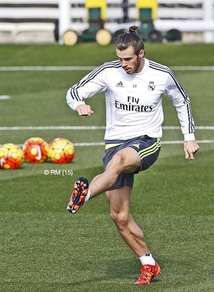 Bale vem treinando no Real, mas não enfrenta o PSG (Foto: Reprodução / Facebook)