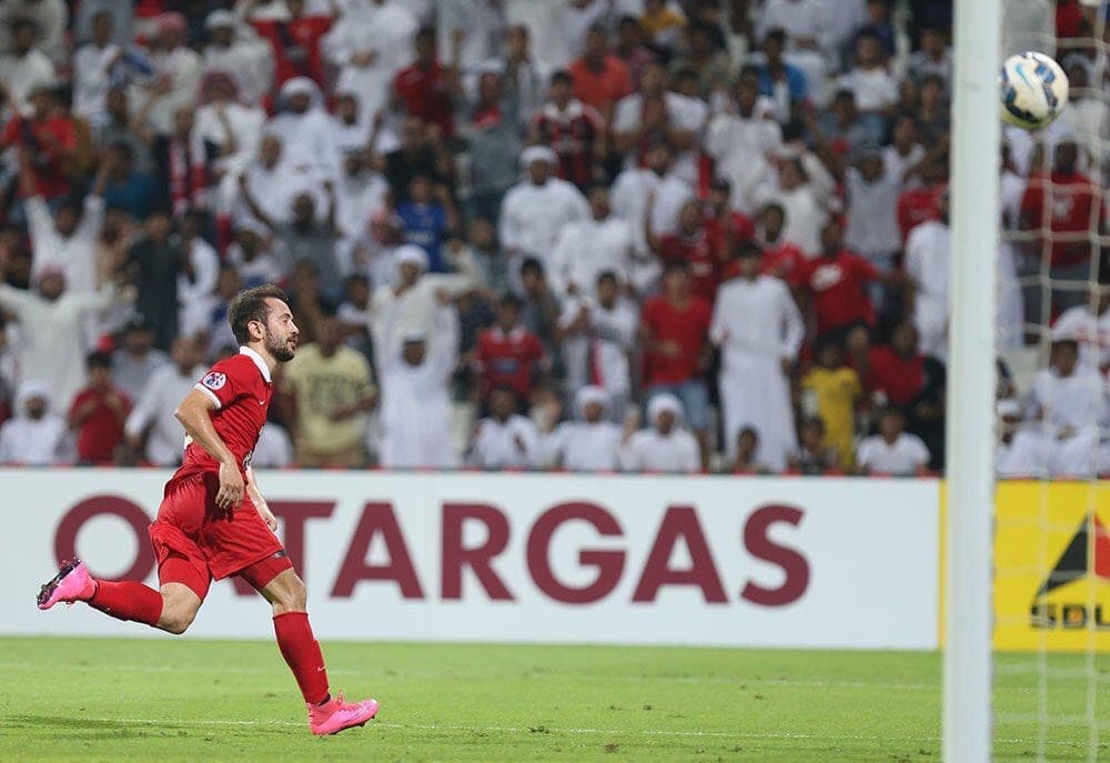 Éverton Ribeiro marcou o gol da classificação do Al-Ahli à final da Liga dos Campeões (Foto: Divulgação)