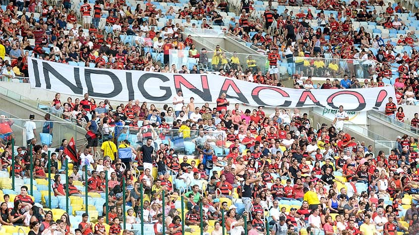 HOME - Flamengo x Goiás - Campeonato Brasileiro - Protesto da torcida (Foto: Celso Pupo/Fotoarena/LANCE!Press)