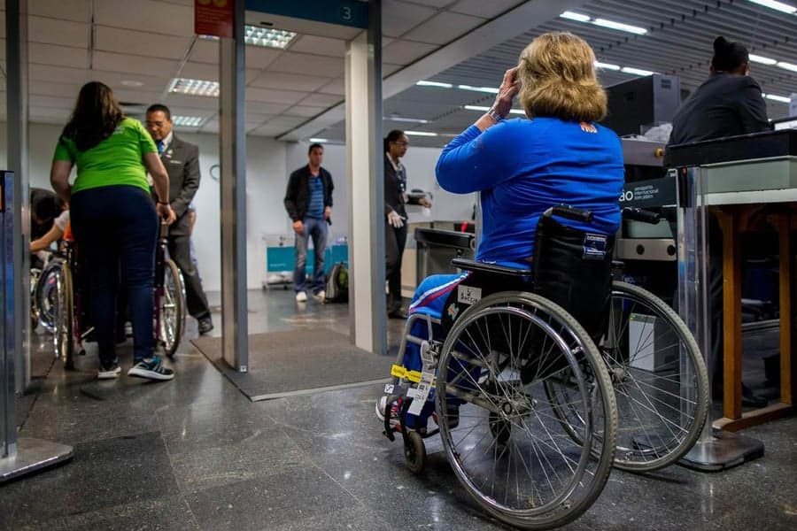 Teste de acessibilidade - Galeão (Foto: Gabriel Heusi/Heusi Action/Brasil2016.gov.br)