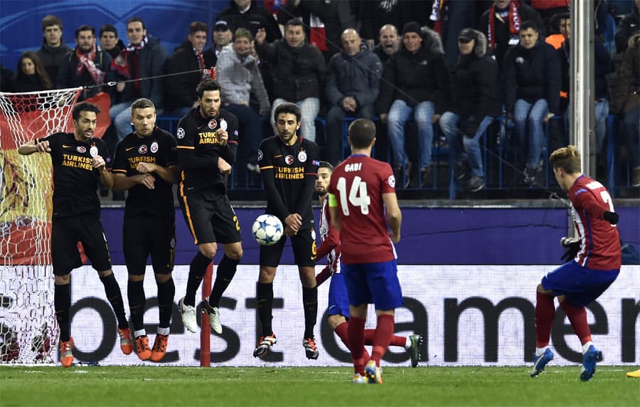 Atlético de Madrid x Galatasaray (foto:AFP)