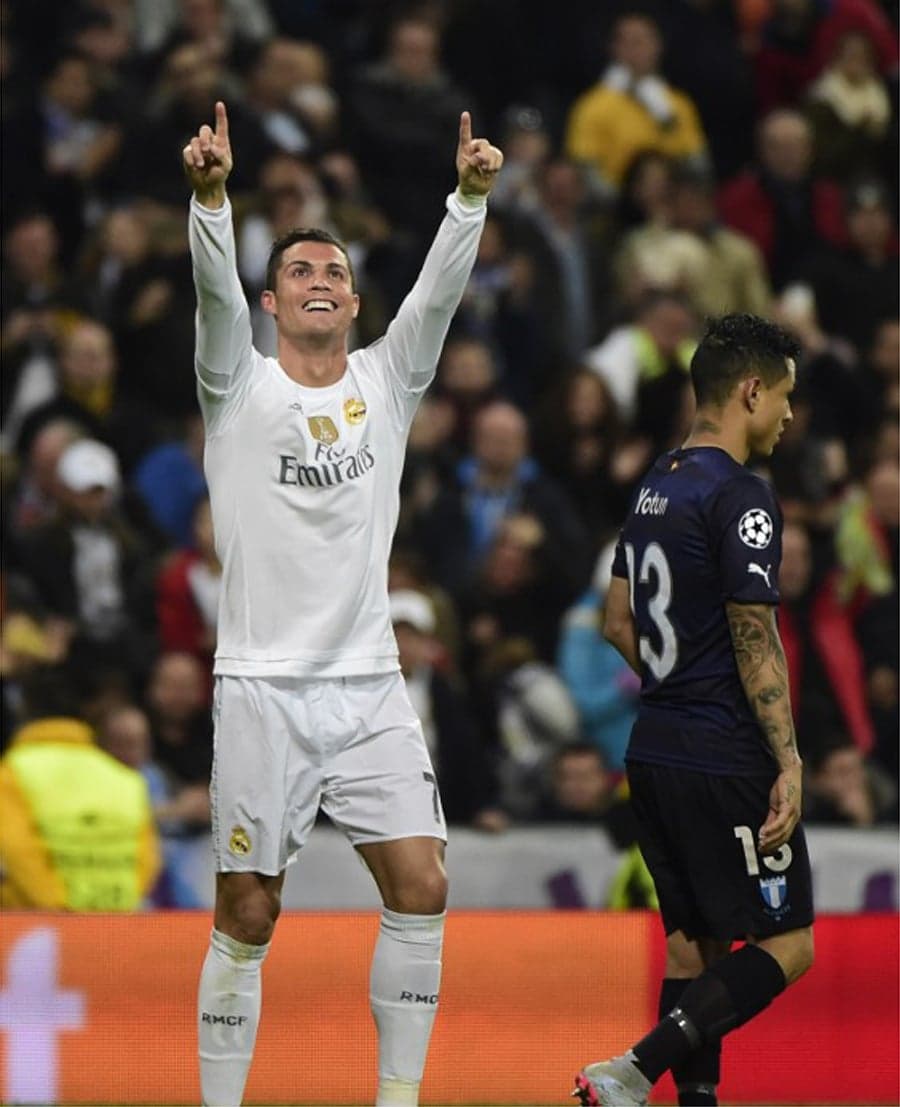 Real Madrid x Malmo - Cristiano Ronaldo (Foto:AFP)
