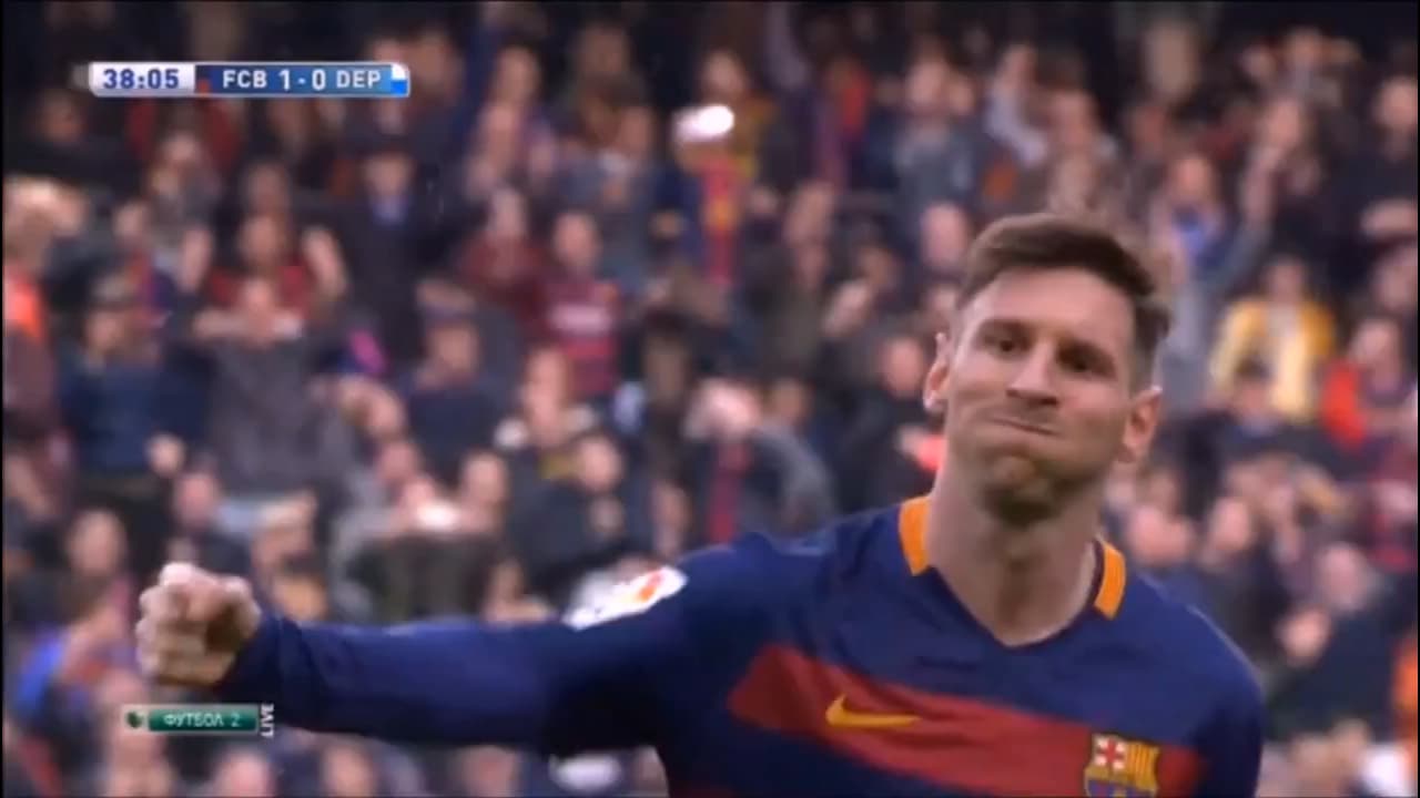 Messi gol de falta La Coruña