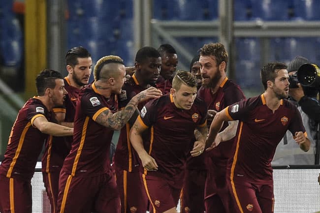 Gol da Roma - Roma x Milan (Foto: Andreas Solaro / AFP)