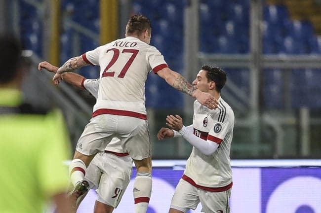 Gol do Kucka - Roma x Milan (Foto: Andreas Solaro / AFP)