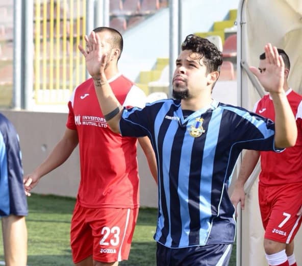 Pelo Sliema Wanderers, de Malta, Foquinha fez dois gols em nove jogos (Foto: Divulgação)