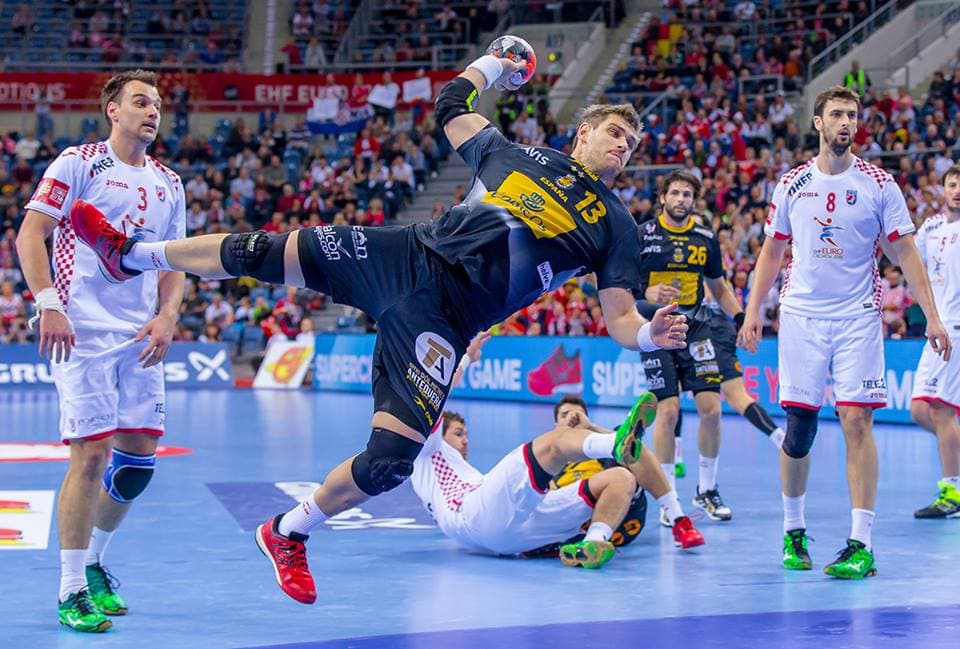Espanha e Croácia/ Foto: Sascha Klahn - EHF Euro