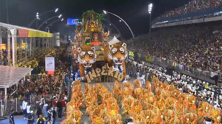 Império de Casa Vede conquista o Carnaval de São Paulo (Foto: Reprodução/TV Globo)