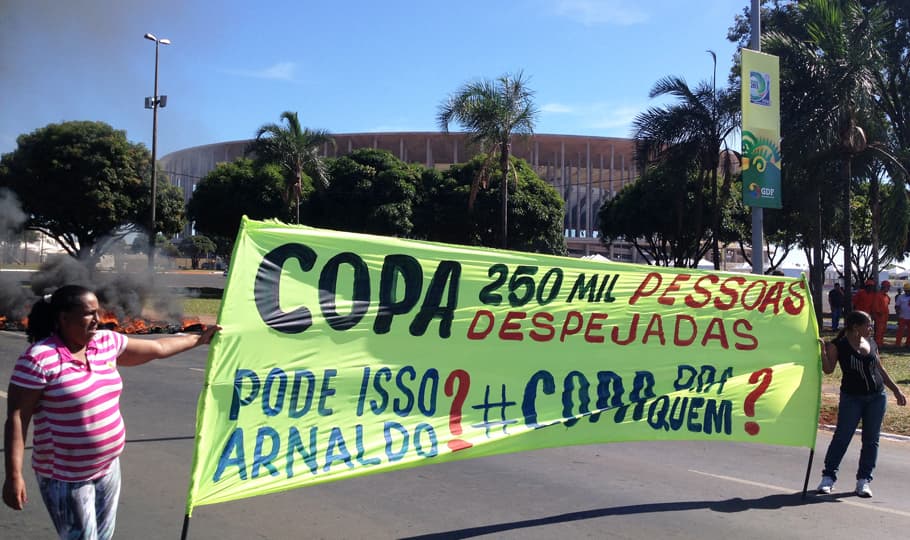 Manifestação em Brasília (Foto: Michel Castellar)