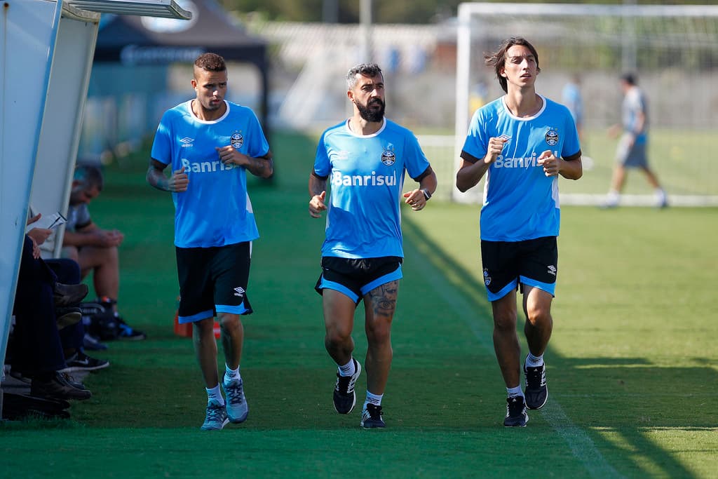 Luan, Douglas e Geromel - Grêmio