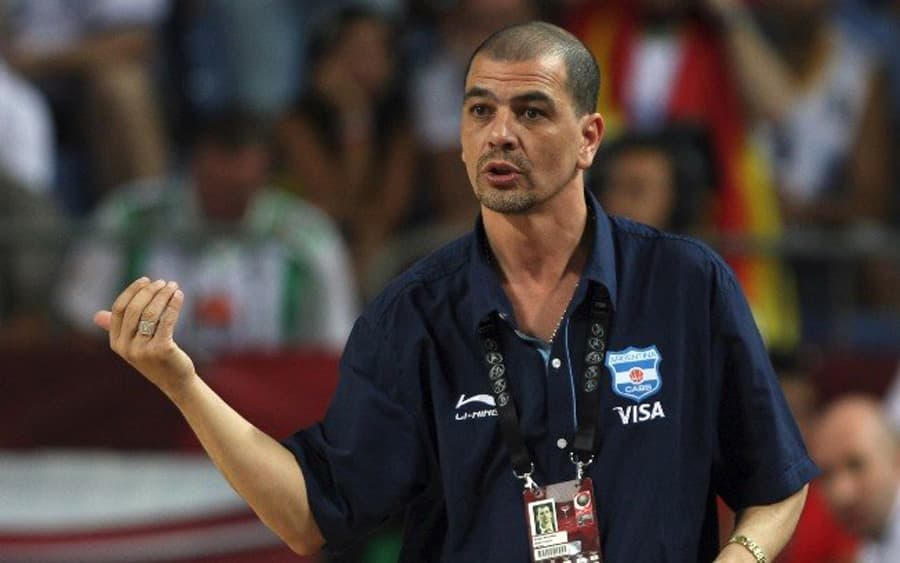Sergio Hernandez, treinador da Seleção Argentina de Basquete (foto:AFP)