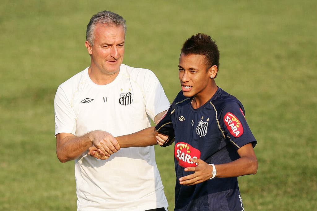 Dorival e Neymar