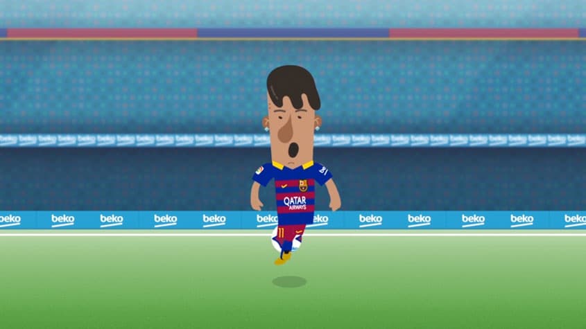 Barcelona ganha animação de jogadores (Reprodução)